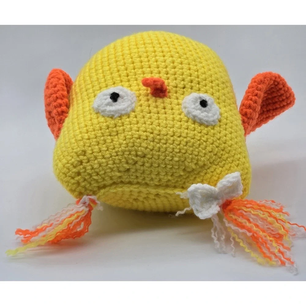 Crochet Handmade Owl Toy Yellow Orange Amigurumi Soft Yarn Decor Plush‎ 9